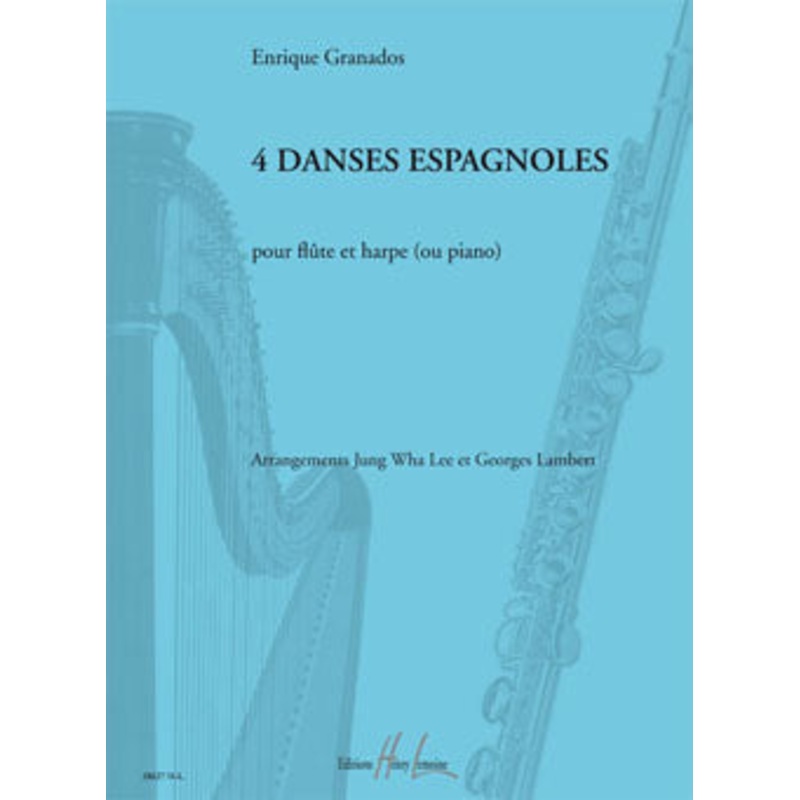 Danses espagnoles (4) (Flute and Piano or Harp)