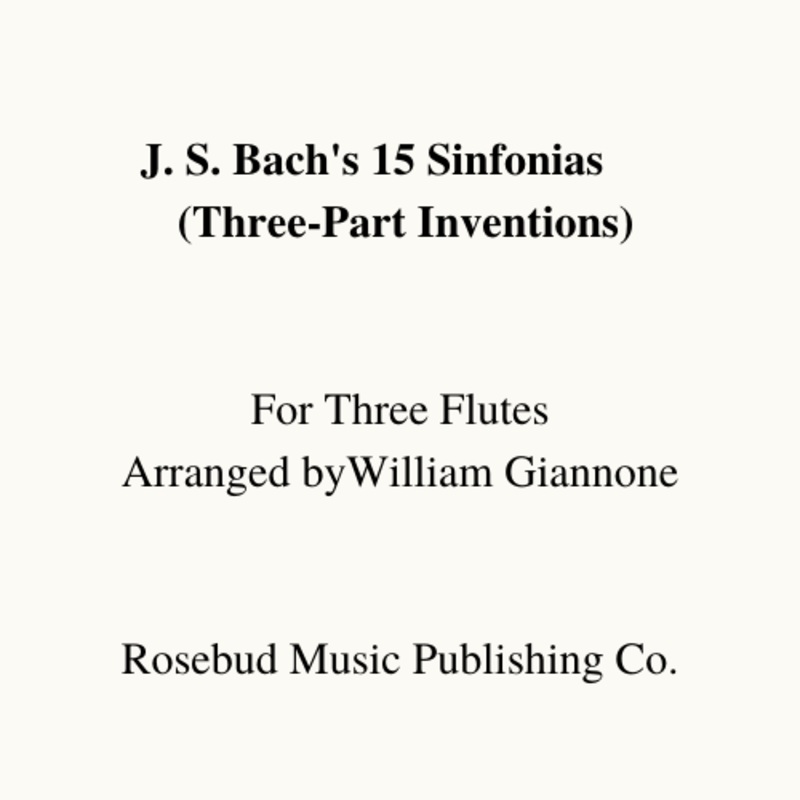 J.S Bach’s 15 Three-part Inventions (BWV 787-801) (Three Flutes)