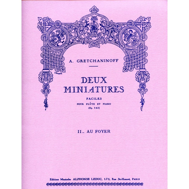 Suite miniature Op.145, No.8: Au Foyer (Flute and Piano)