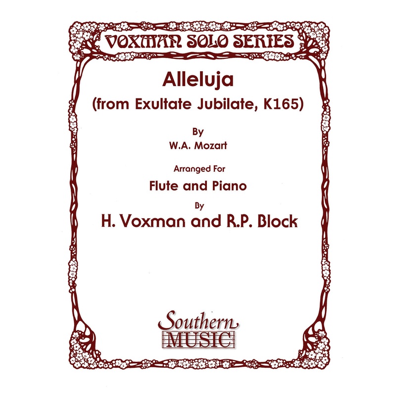 Alleluja (from Exultate Jubilate, K165) (Flute and Piano)