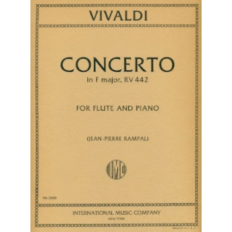 Concerto in F Major, RV442, Con Sordini (Flute and Piano)