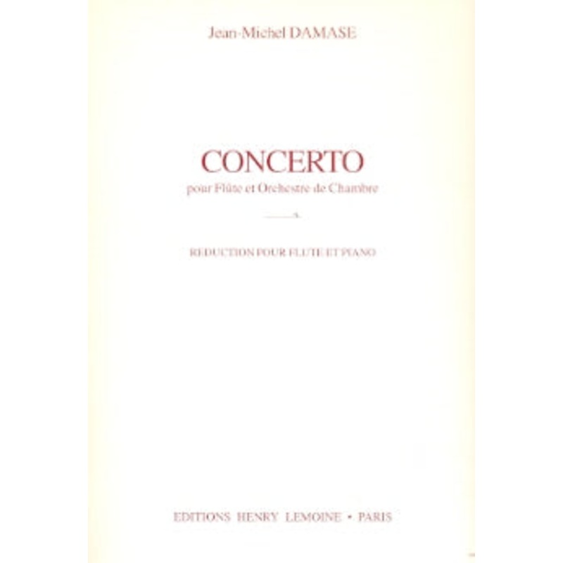 Concerto pour flte et orchestre de chambre (Flute and Piano)