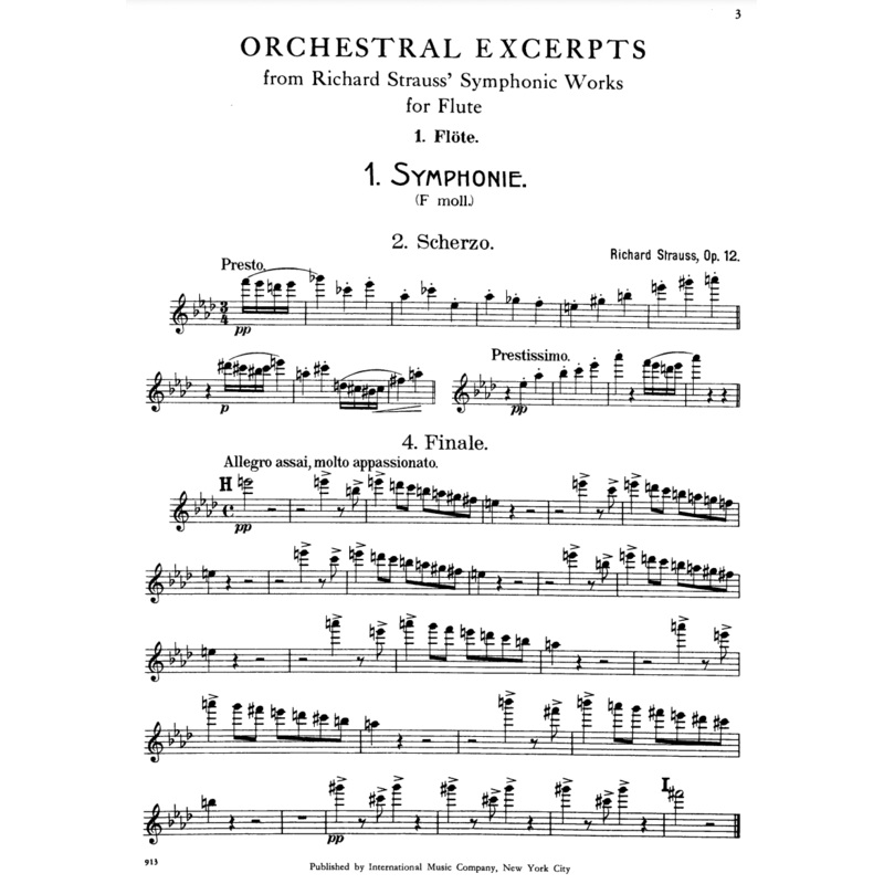 Orchestral Excerpts from Symphonic Works by Richard Strauss
