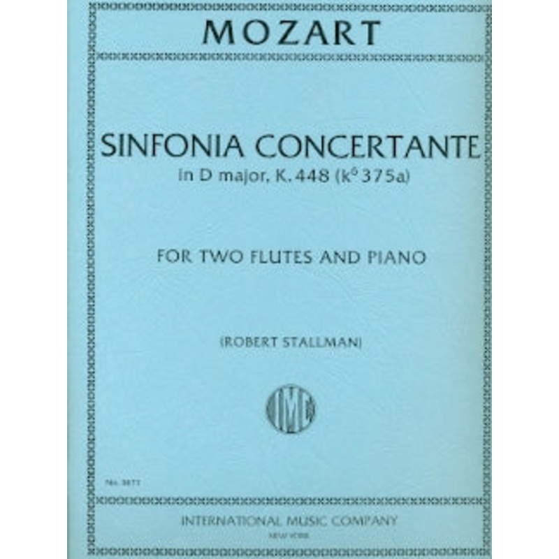 Sinfonia Concertante, K 448 (Two Flutes)