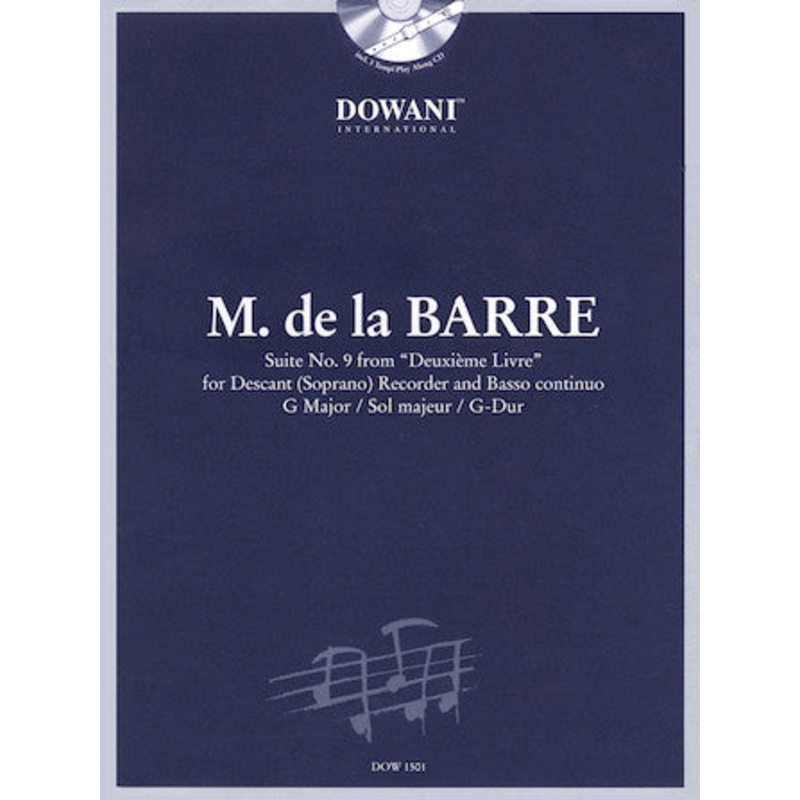 Suite No. 9 From Deuxime Livre  in G Major (Flute and Piano)
