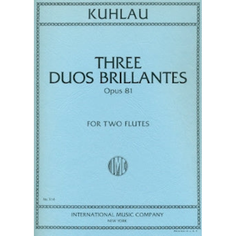 Three Duos Brillantes, Op. 81
