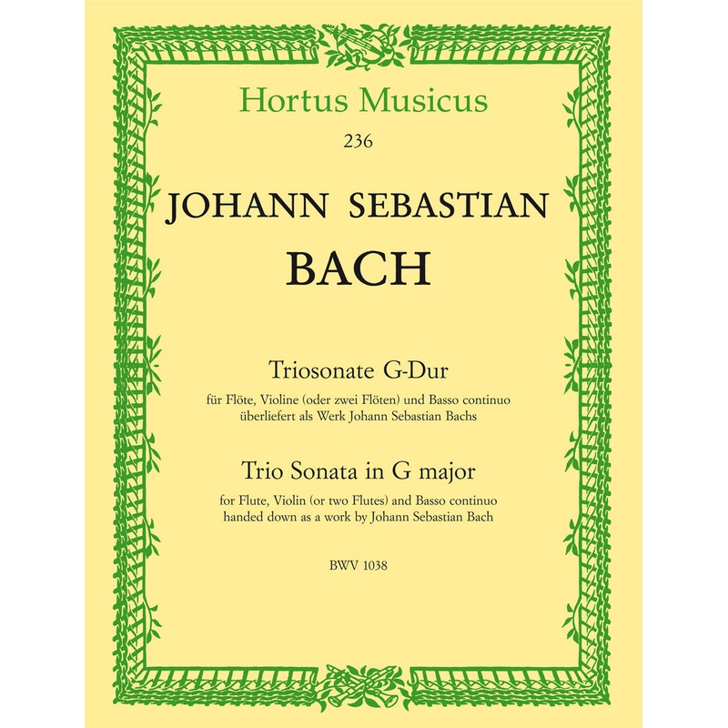 Triosonata in G major, BWV 1038 (Two Flutes)