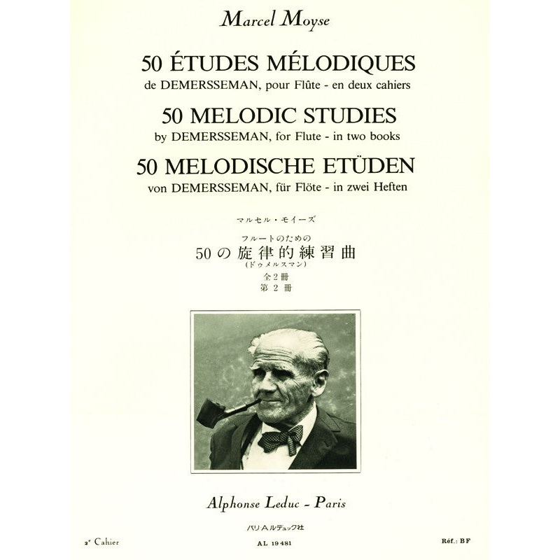 50 Melodic Studies after Demersseman, Op. 4 – Volume 2 (Flute)