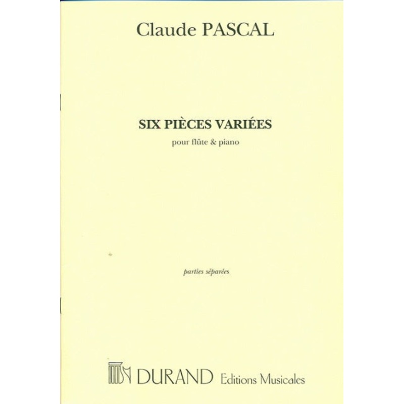 6 Pices Variees (Flute and Piano)