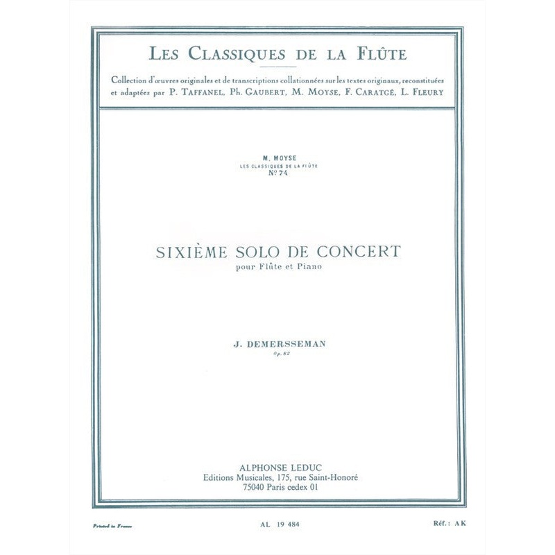 Concert Solo N6, Op. 82 (Flute and Piano)