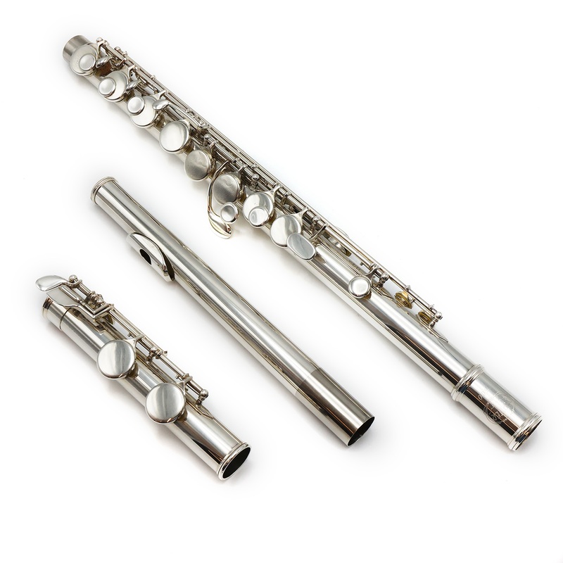 Jupiter Alto Flute 500 #C0065 – Straight and curved headjoints