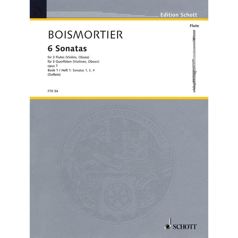 6 Sonatas, Op. 7  Volume 1 (Three Flutes)