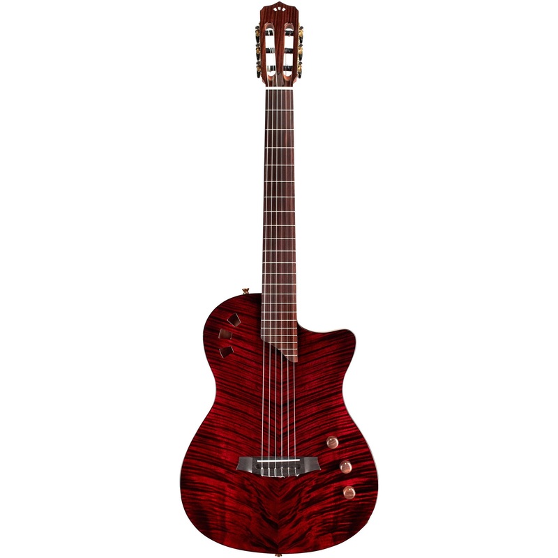 Cordoba STAGE-GARNET LTD Garnet Fully Hollow Thin Body Classical Guitar w/ Electroncis