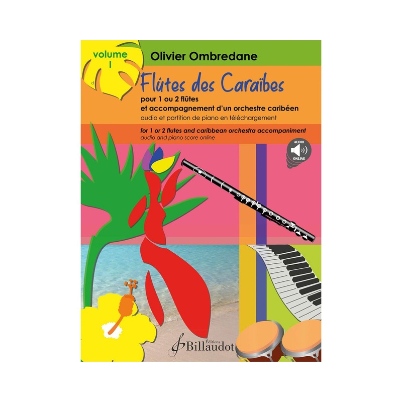 Fltes des Carabes Vol.  (Flute and Audio)