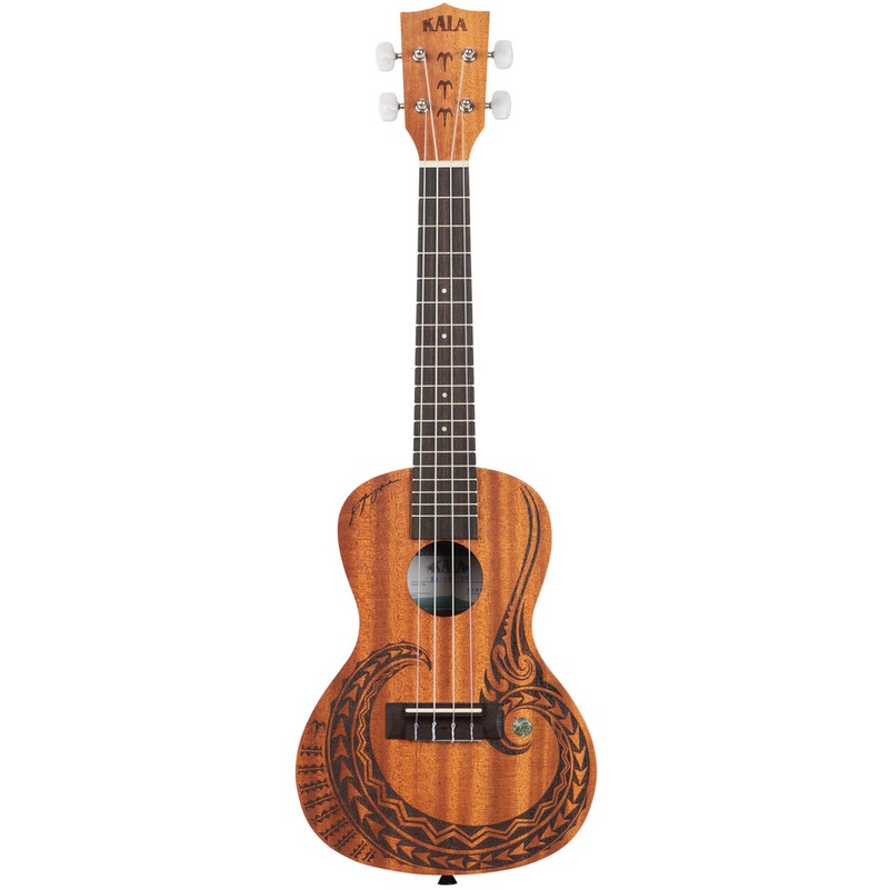 Kala KA-COURAGE-C Concert Mahogany Ukulele, Courage Design