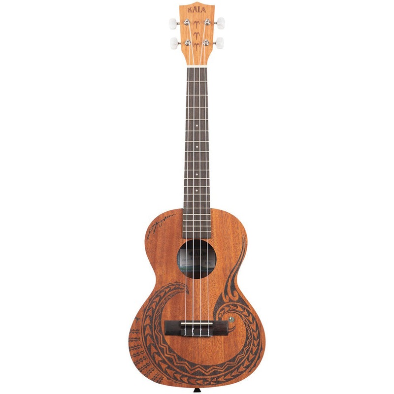 Kala KA-COURAGE-T Tenor Mahogany Ukulele, Courage Design