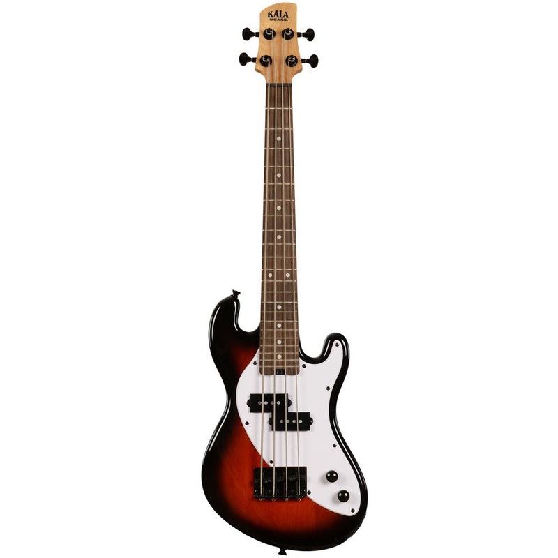 Kala UBASS-SB-TB-FS Solid Body UBASS, 4-String, Fretted, Tobacco Burst