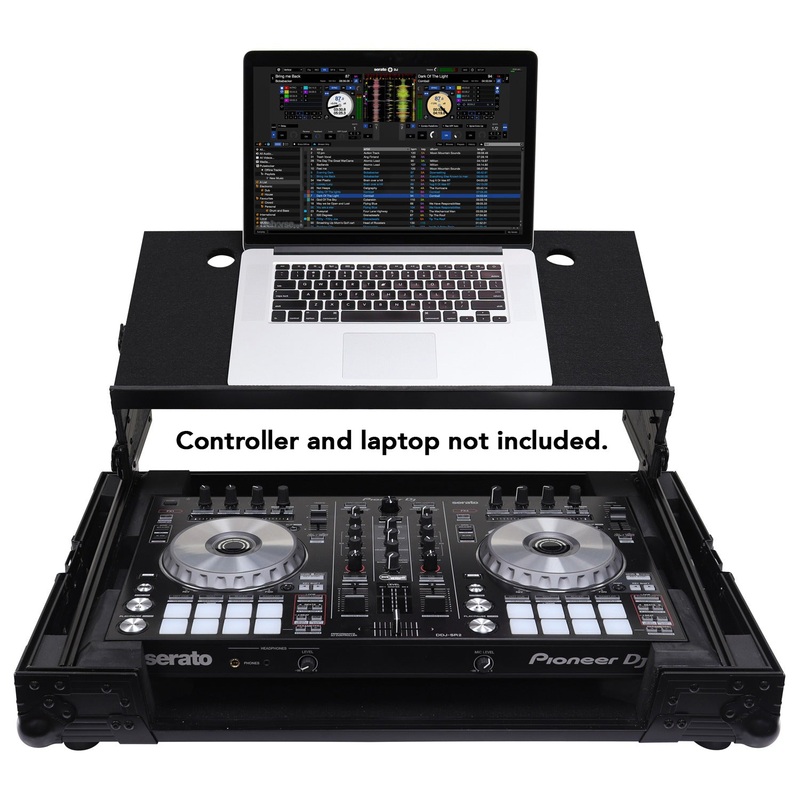 Odyssey FZGSADDJSR2BL Black Label DJ Controller Case w/ Angle Glide – Fits DDJ-SR2; 28.75 W 18.5 D 8.75 H