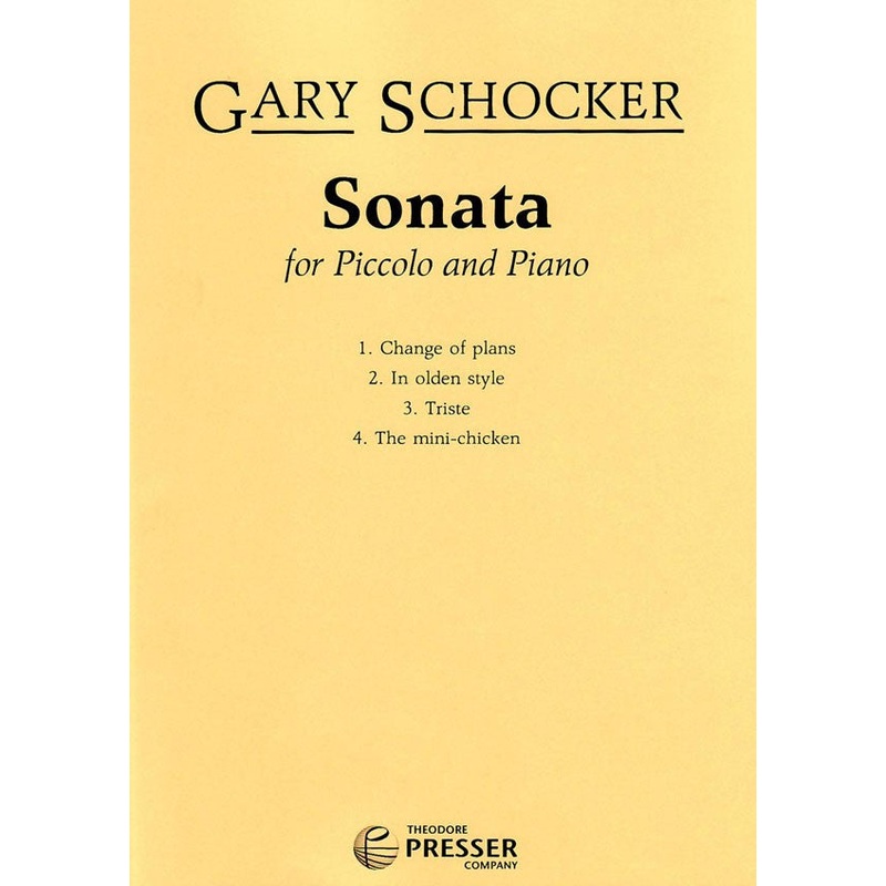 Sonata No. 1 (Piccolo and Piano)