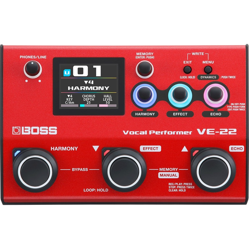 Boss VE-22 Vocal Performer Effects Processor Pedal