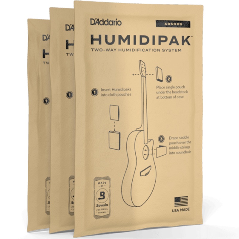 D’addario PW-HPAP-03 Replacement 3-Pack for Humidipak Absorb