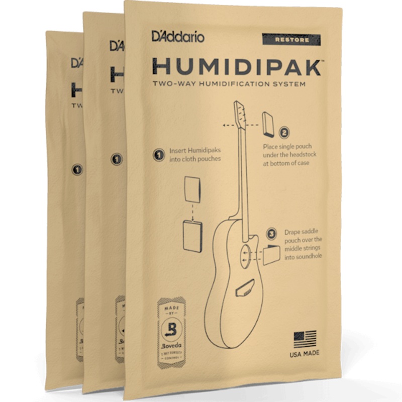 D’addario PW-HPCP-03 Replacement 3-Pack for Humidipak Restore