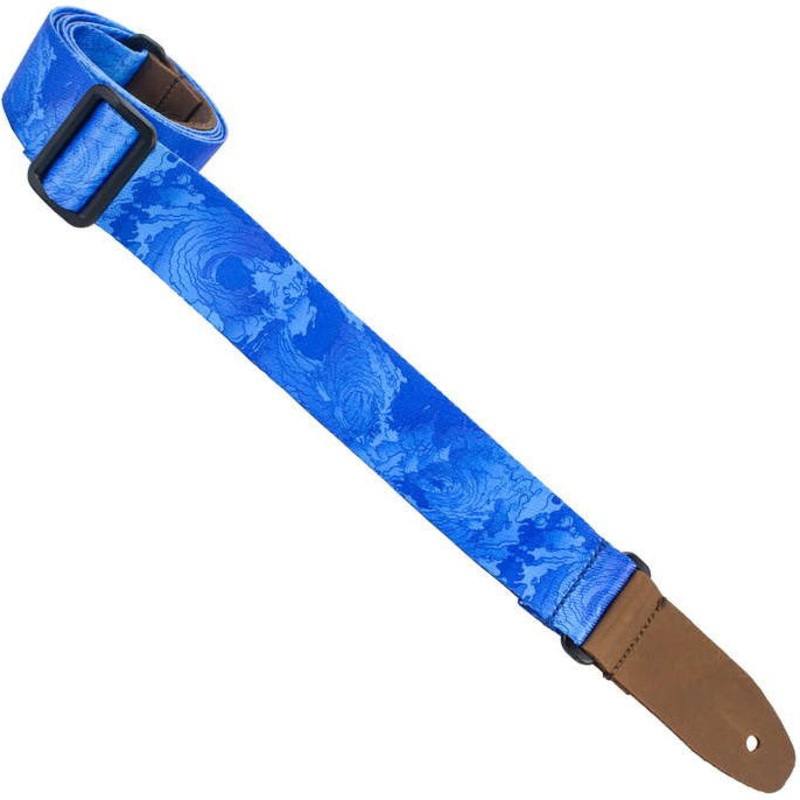 Henry Heller HUKE-03 1.5 Uke Strap, Sublimation Design, Blue Peacock