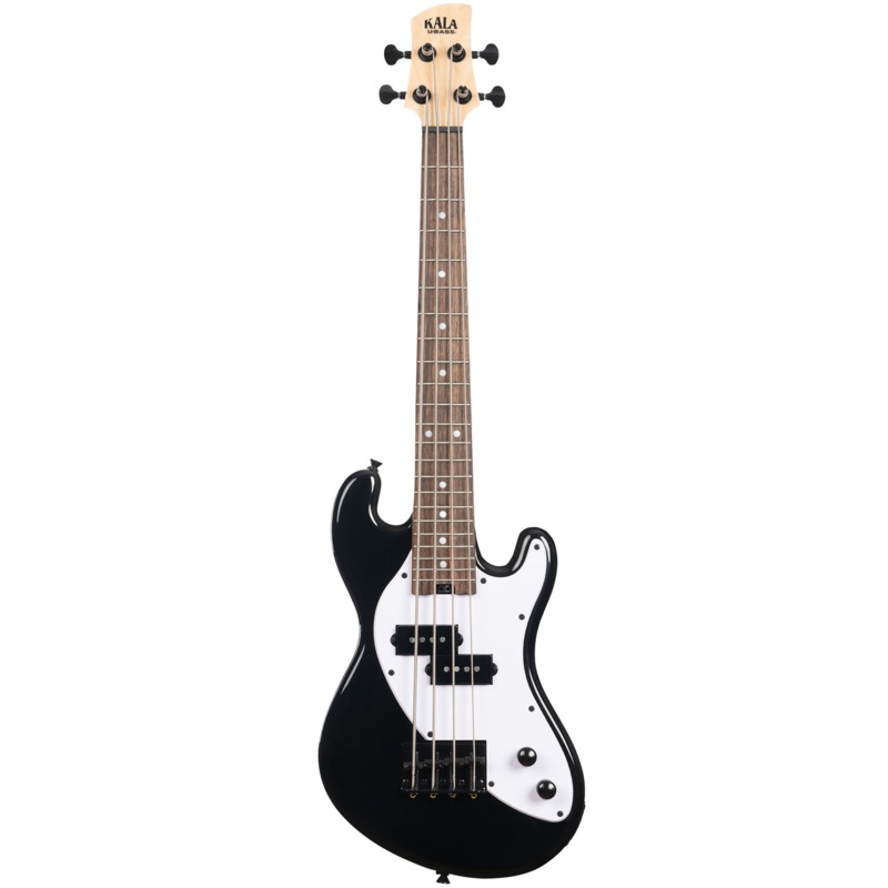 Kala UBASS-SB-BK-FS Solid Body UBASS, 4-String, Fretted, Black