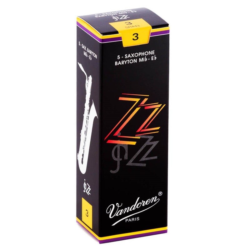 Vandoren SR443 ZZ Baritone Saxophone Reeds – Strength 3 (Box of 5)