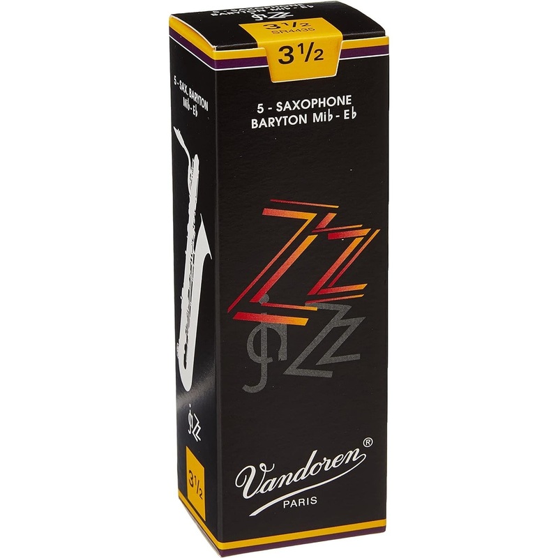 Vandoren SR4435 ZZ Baritone Saxophone Reeds – Strength 3.5 (Box of 5)