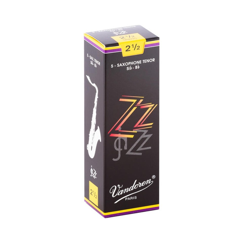 Vandoren SR4225 ZZ Tenor Sax Reeds – Strength 2.5 (Box of 5)