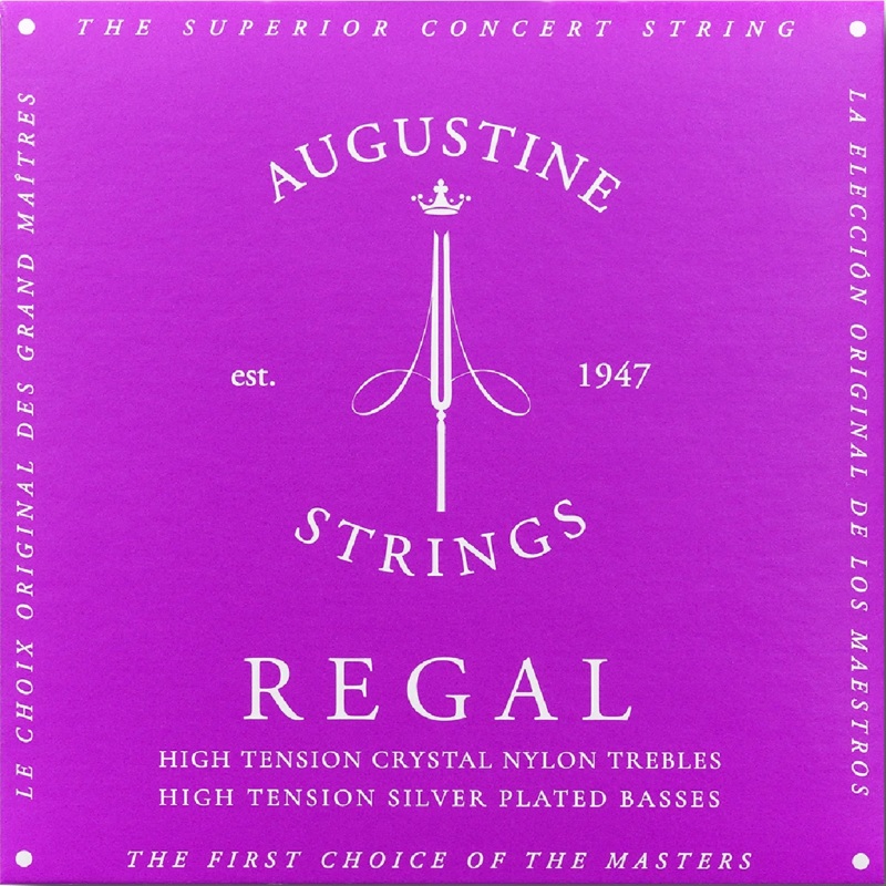 Augustine Strings REGAL-BLUE Regal Nylon Guitar Strings Set, High Tension