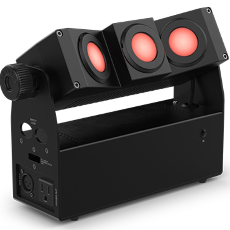Chauvet EZBEAMQ3ILS EZbeam Q3 ILS Wall Accent and Effect Light, Battery-Powered