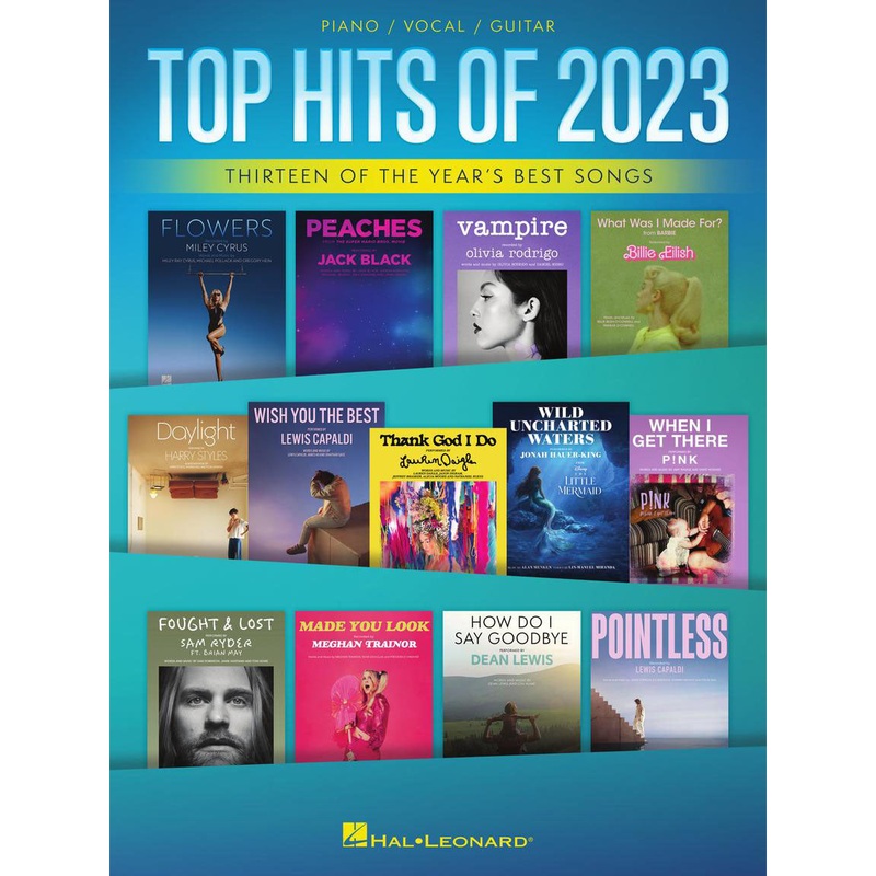 Hal Leonard HL01276664 Top Hits of 2023 – Arranged for Piano/Vocal/Guitar