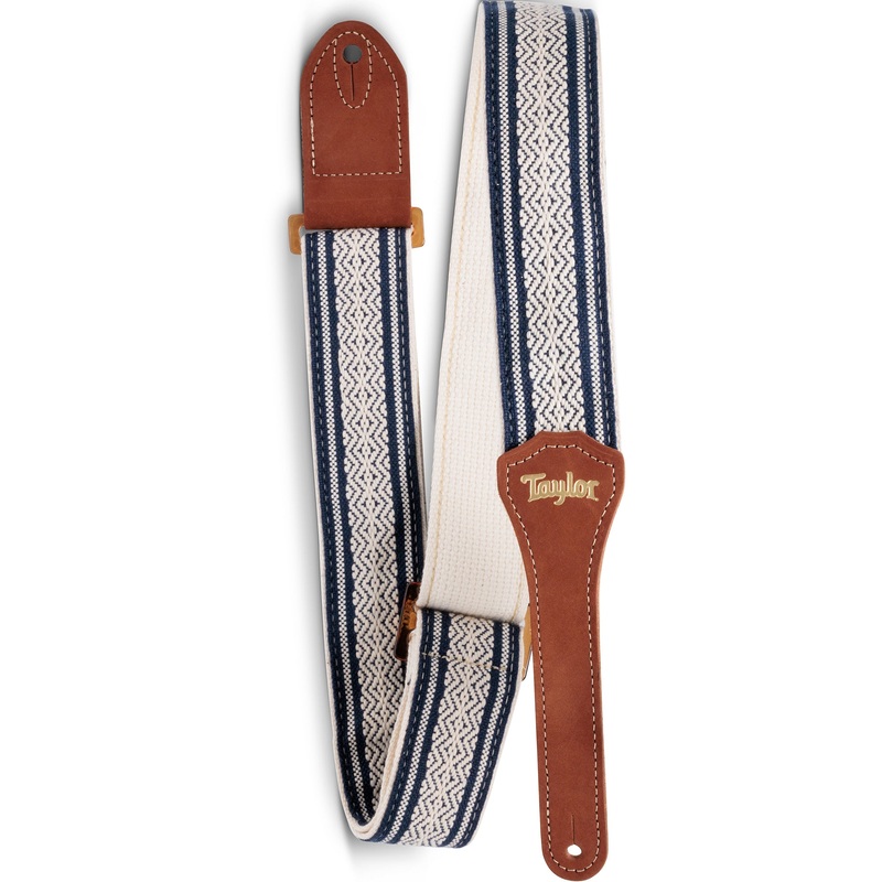 Taylor 4016-20 2 Academy Strap,Wht/Blue,Jacquard Cotton