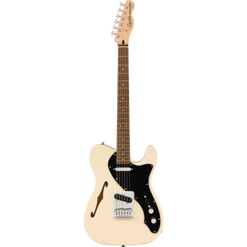 Squier 037-8271-505 Affinity Tele Thinline, Laurel FB, Olympic White