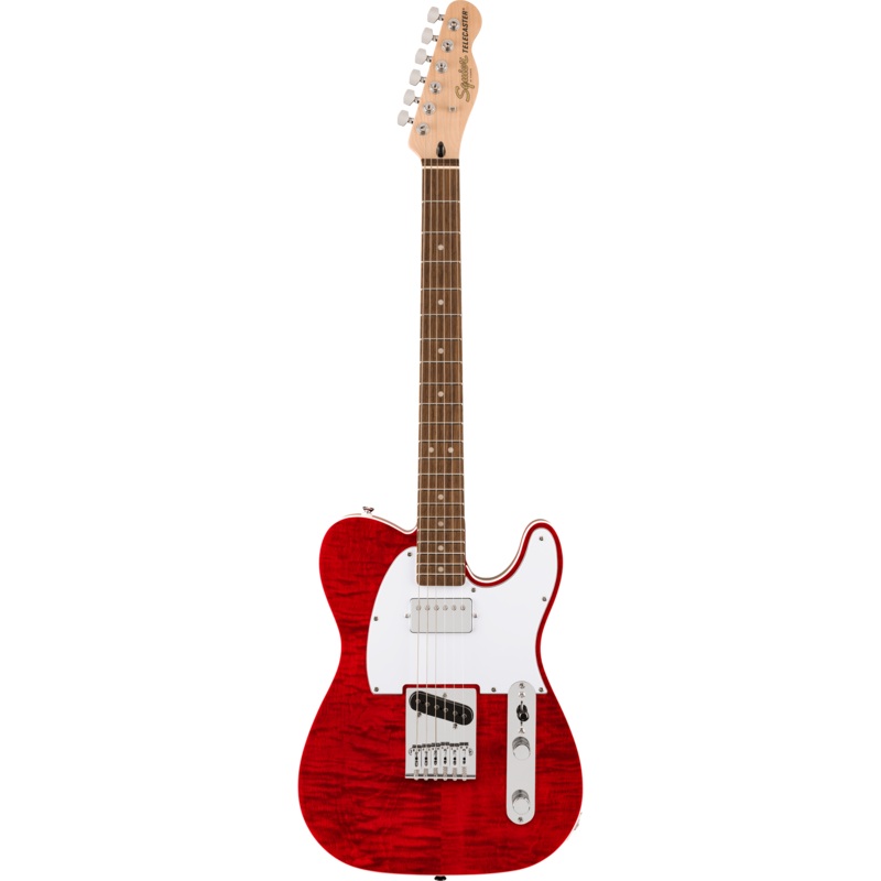 Squier 037-8280-538 Affinity Tele FMT, SH, Laurel FB, Crimson Red Transparent