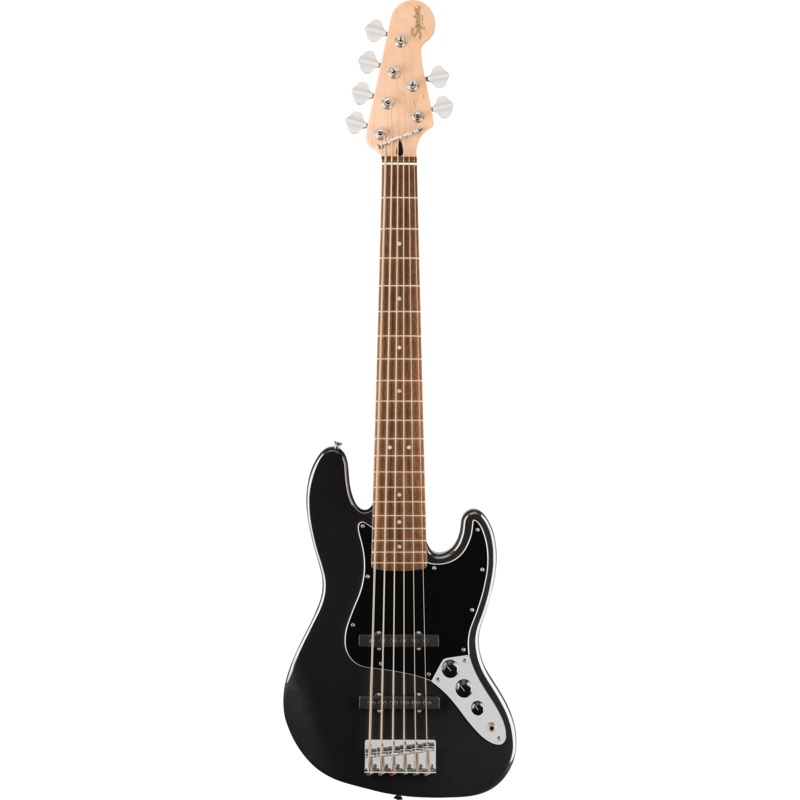 Squier 037-8671-565 Affinity J-Bass VI, Laurel FB, Black Metallic