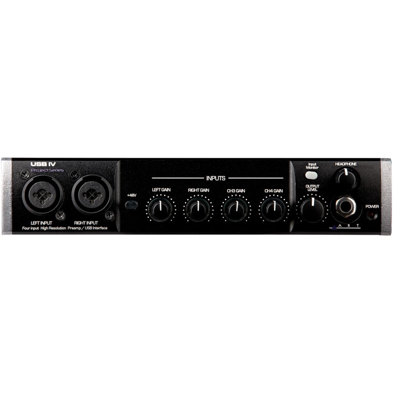 ART USBIV 32-bit Stereo Audio Interface, 4in/4out 192kHz