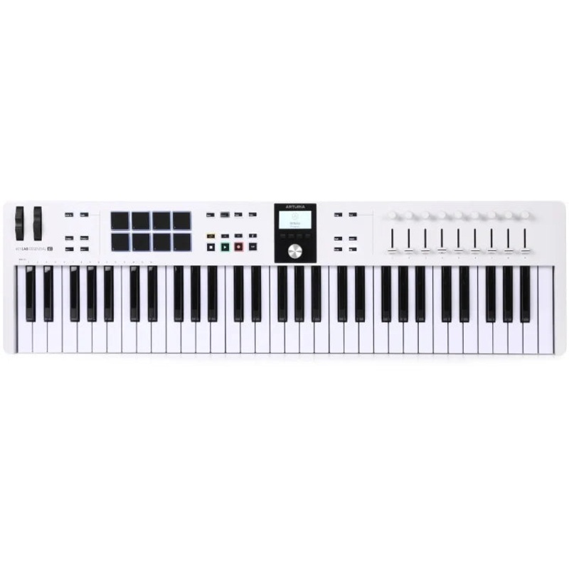 Arturia KEYLAB61-ESS-3-WH 61-Key KeyLab Essential 3 Keyboard Controller, White