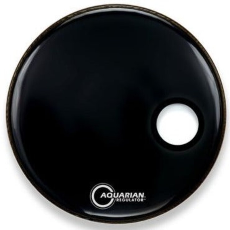 Aquarian RSM20BK 20 Regulator with Hole Kick Drumhead