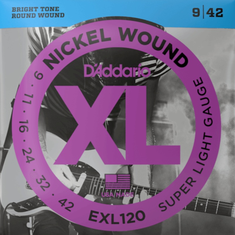D’Addario EXL120 Nickel Wound, Super Light, 09-42