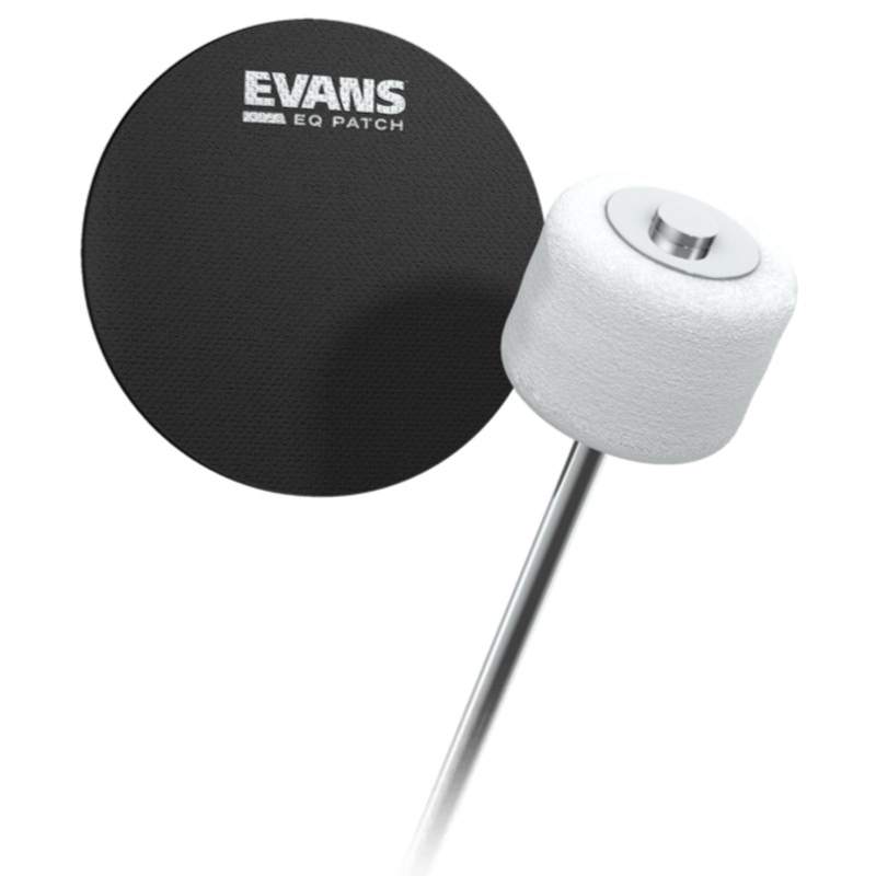 Evans EQPB1 EQ Single Pedal Patch, Black Nylon