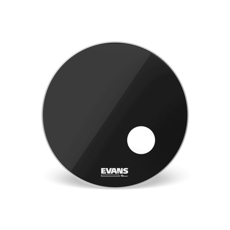 Evans BD20RB EQ3 Resonant Black Bass Drum Head, 20 Inch
