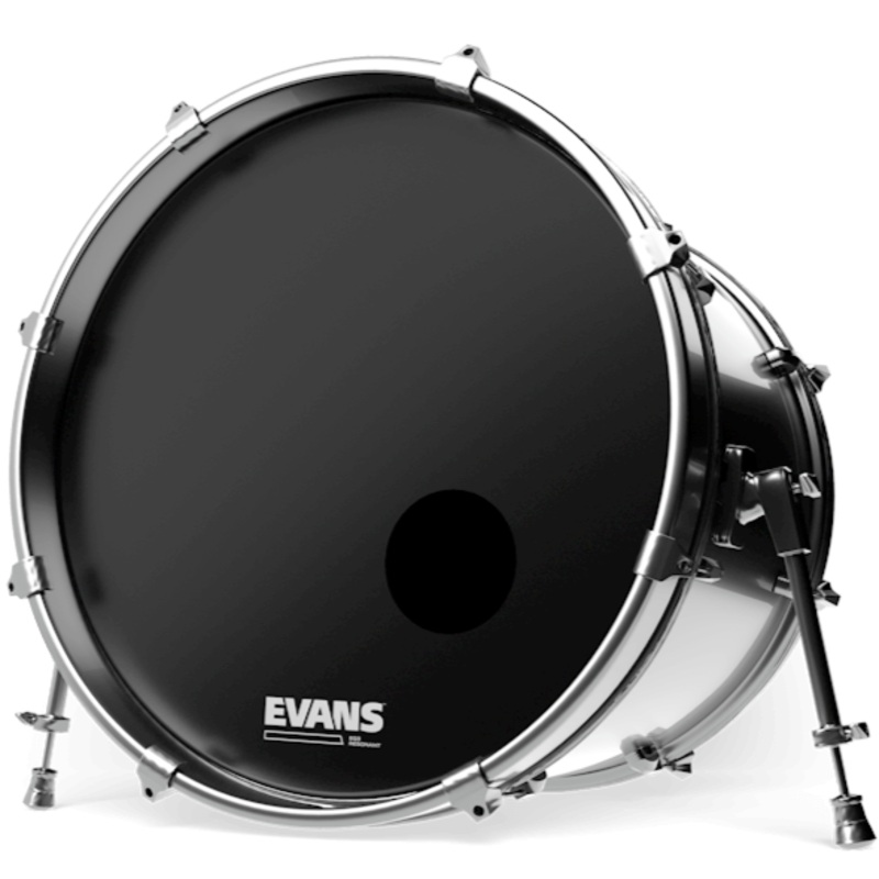 Evans BD22RB EQ3 Resonant Black Bass Drum Head, 22 Inch