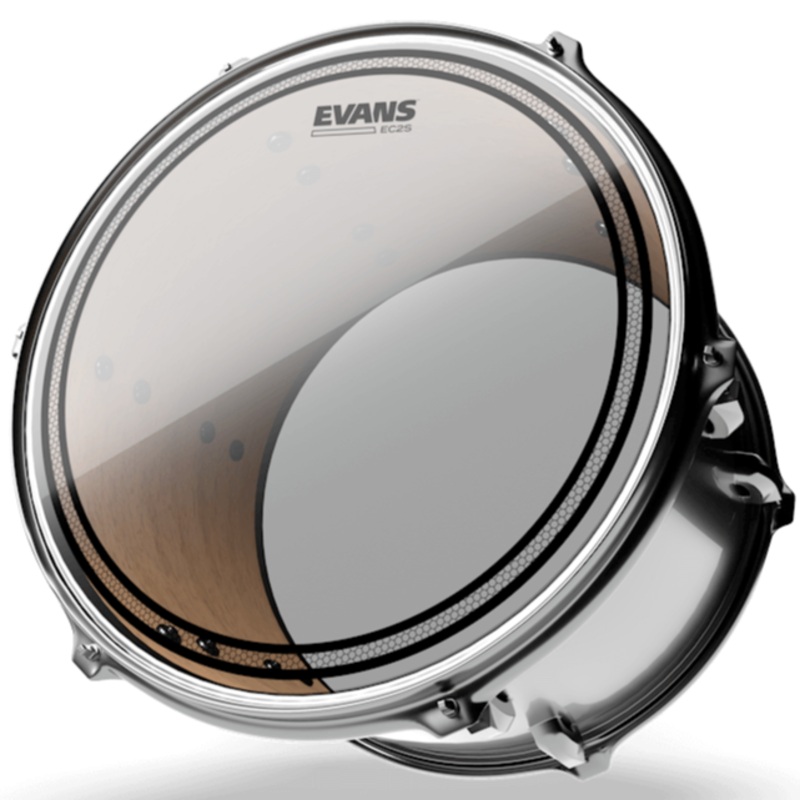 Evans TT10EC2S EC2 Clear Drum Head, 10 Inch