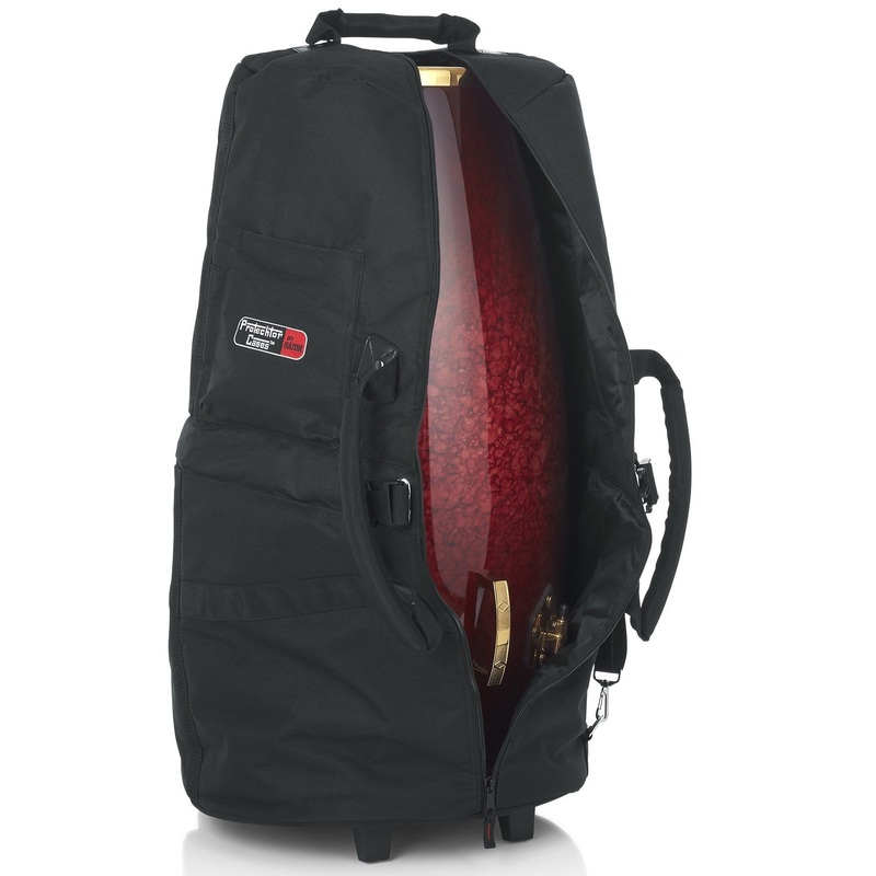 Gator GP-CONGA-W Padded Conga Bag with  Adjustable Strap; with Wheels: 29 X 17 X 17