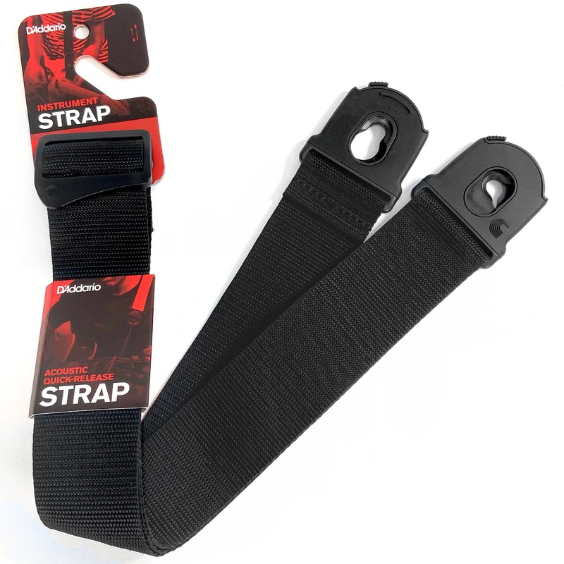 D’Addario Planet Lock Guitar Strap, Polypropylene, Black