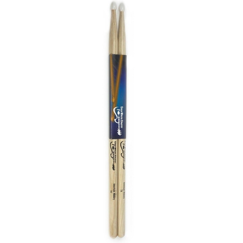 On-Stage AHN7A 7A Am. Hickory Nylon Tip (1 pair)