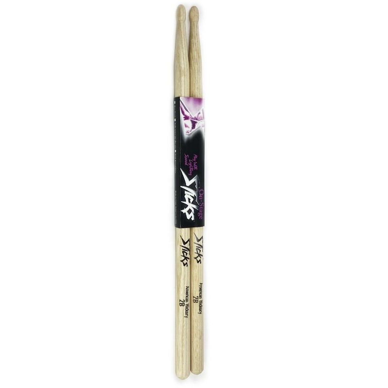 On-Stage AHW2B 2B Am. Hickory Wood Tip (1 pair)
